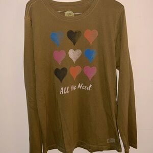 Life is Good Hearts Large